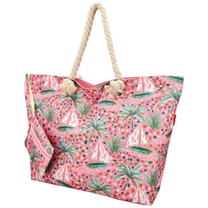 SAC DE PLAGE ROSE