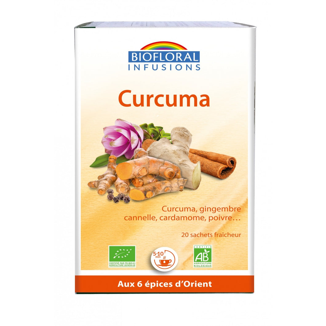 Infusion Curcuma bio-20 sachets-BIOFLORAL