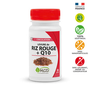 Levure de riz rouge + Q10 - 100% végétarien